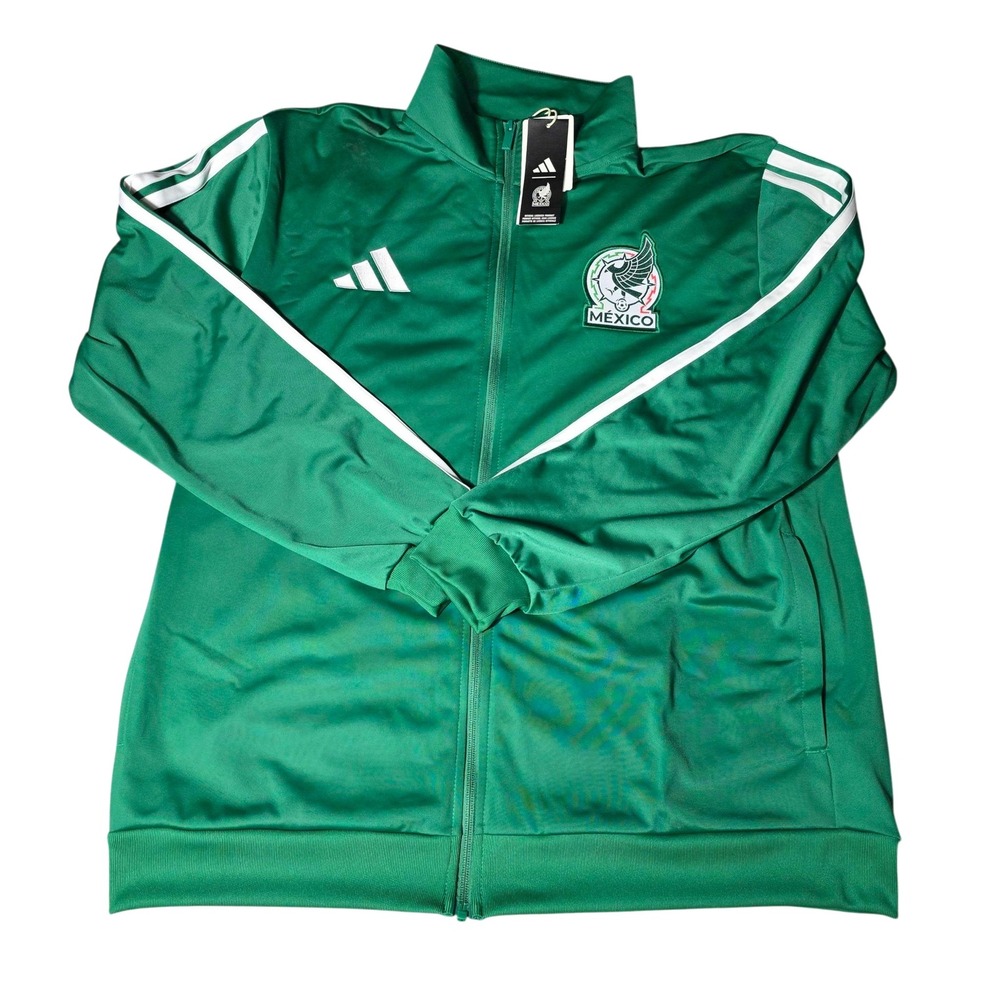 adidas Mexico DNA FMF Full Zip Track Jacket Mens Size XL Green Soccer NWT JZ6464